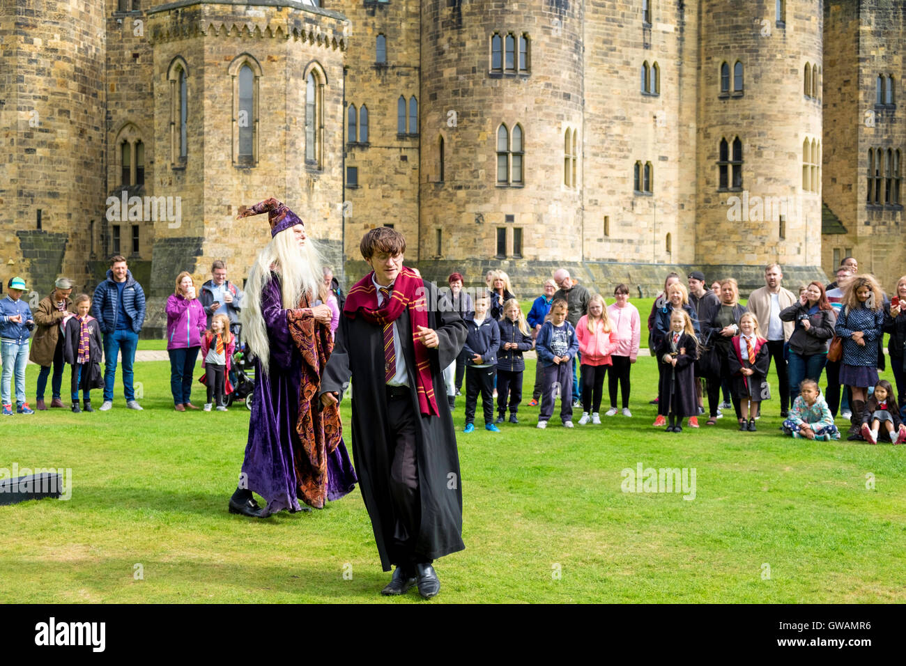 Alnwick Castle Stockfoto