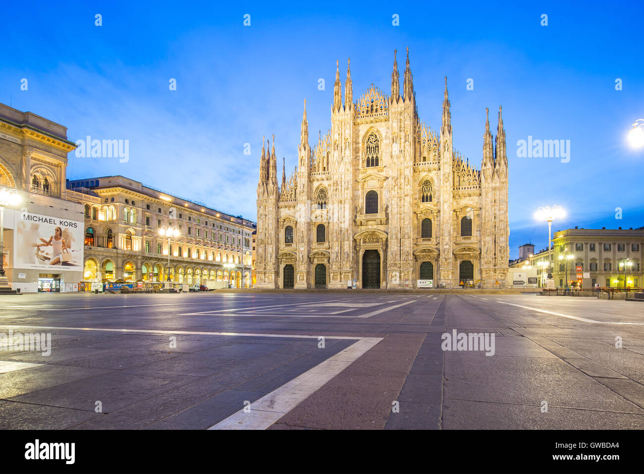 Der Duomo, der Mailänder Dom in Mailand, Italien. Stockfoto