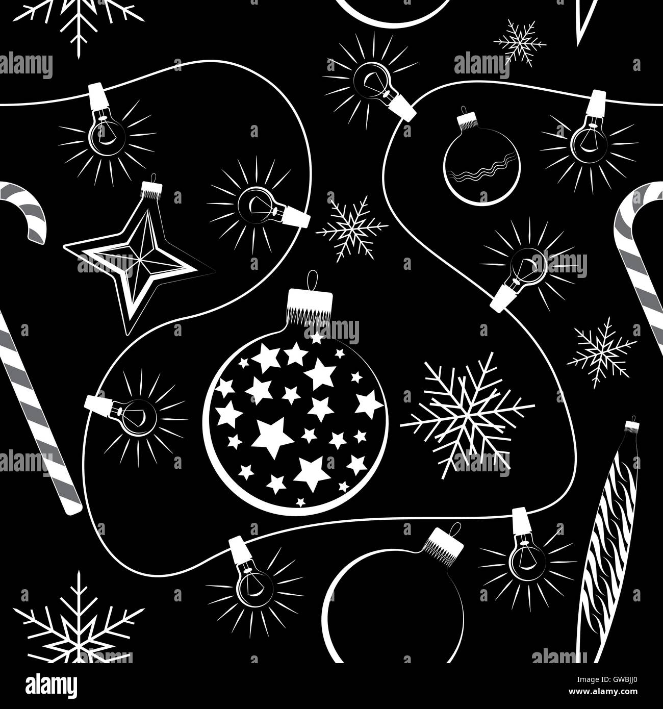 Skizzenhafte Doodle Winter Muster Stock Vektor