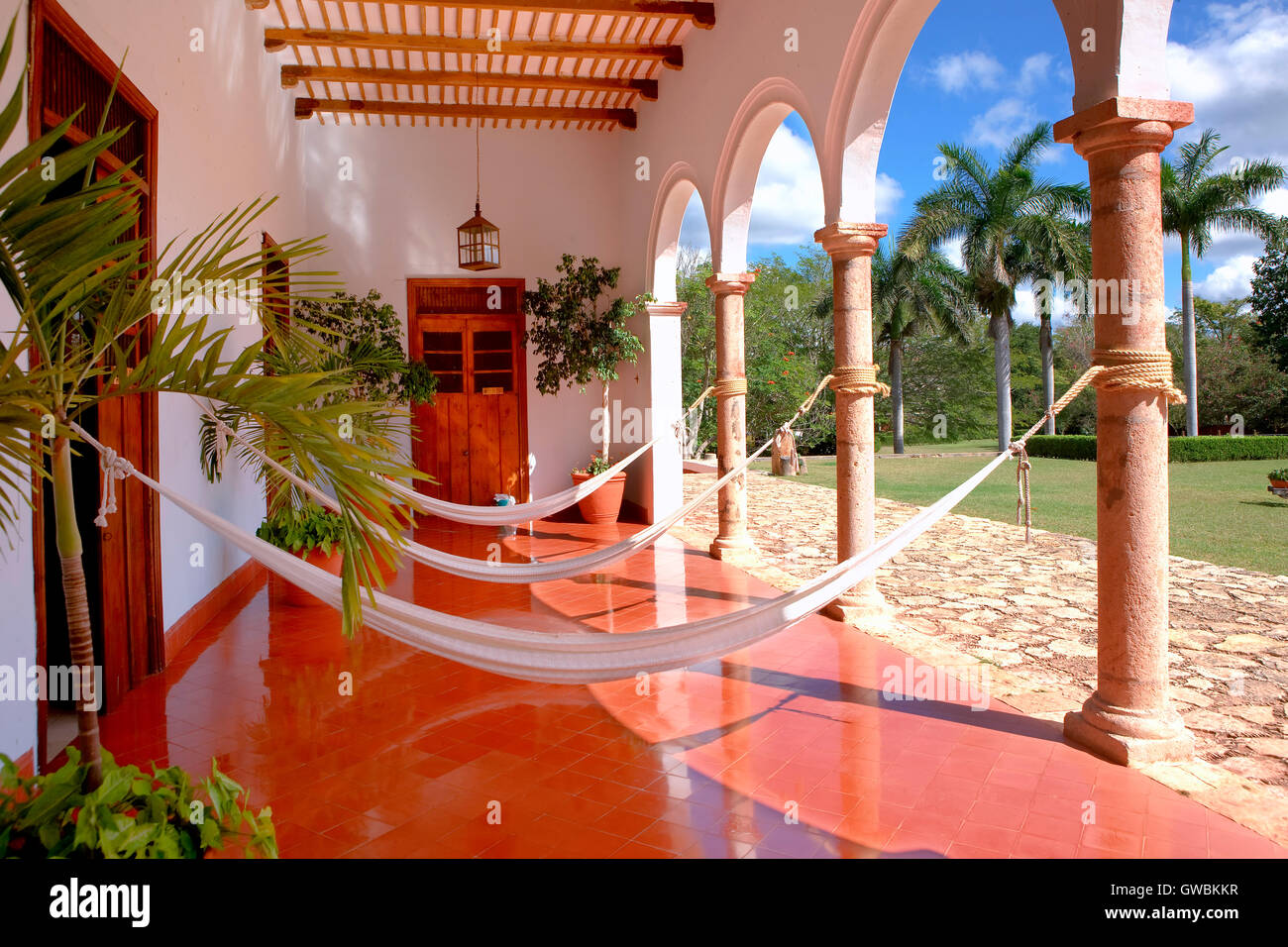Temozon Hacienda, Yucatan, Mexiko Stockfoto