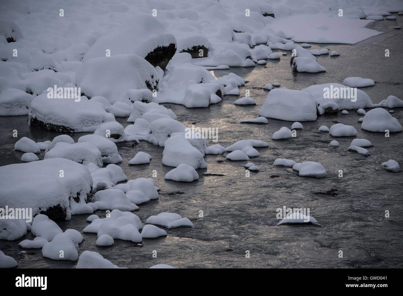 Winter Schnee Juneau Alaska Stockfoto