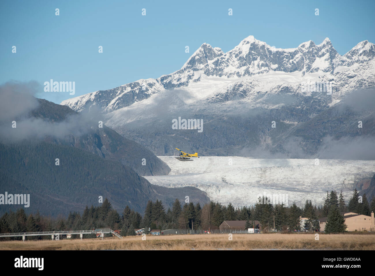 Flugzeuge, Juneau, Alaska, Stockfoto