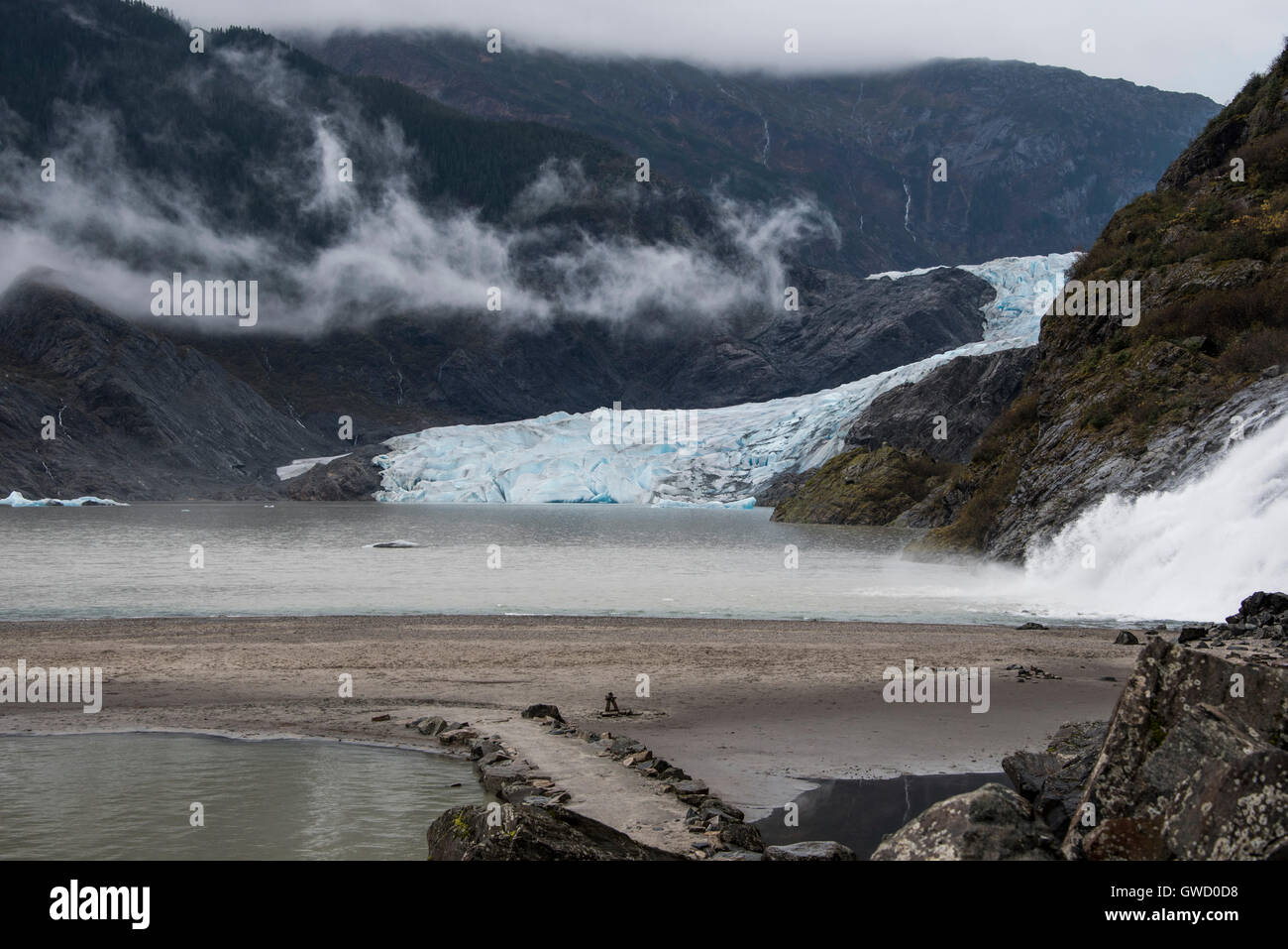 Mendenhall-Gletscher, Juneau, Alaska Stockfoto