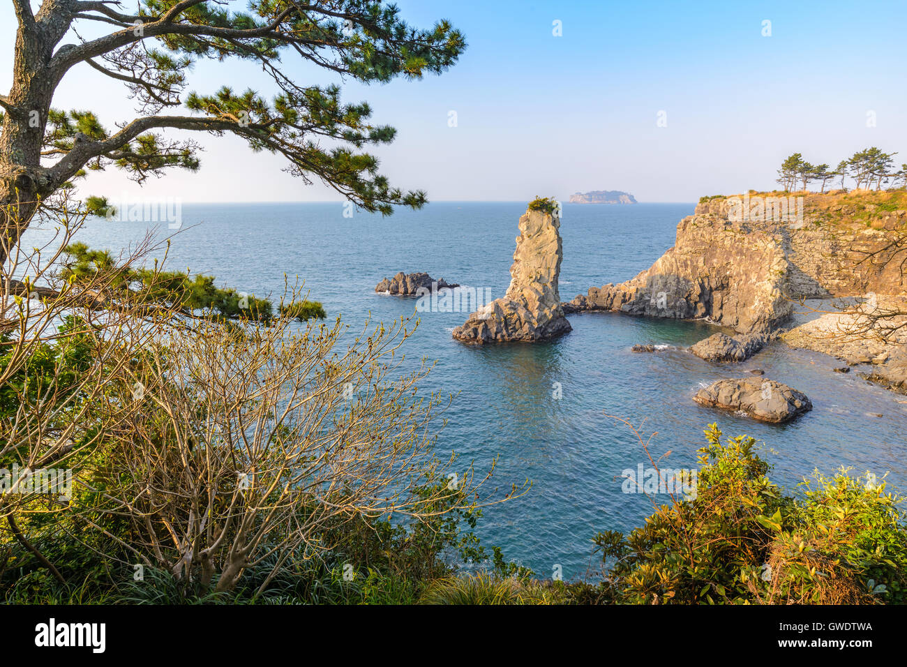 Oedolgae Rock, Insel Jeju, Südkorea Stockfoto