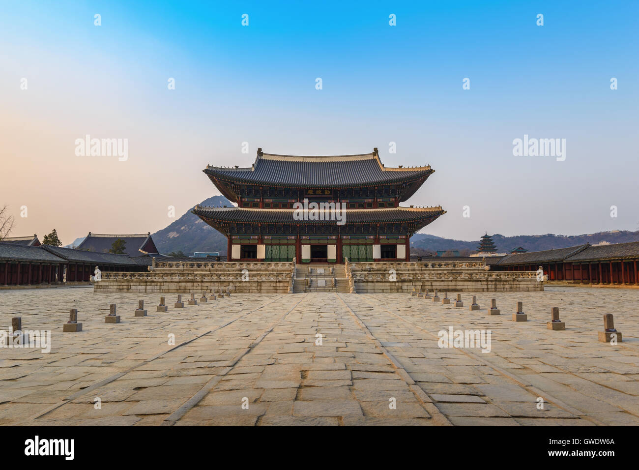 Gyeongbokgung-Palast, Seoul, Südkorea Stockfoto