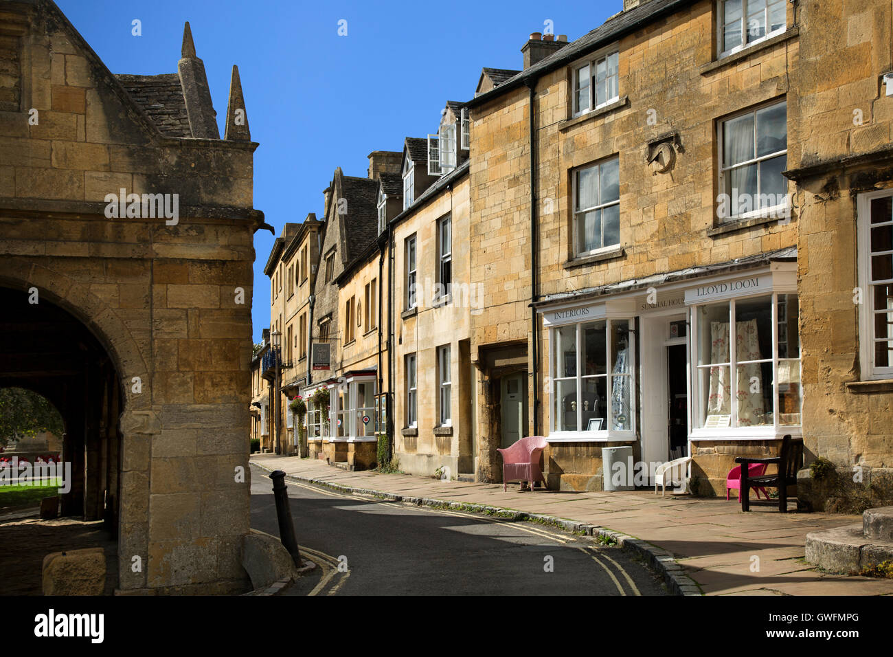 Lloyd Loom Chipping Campden Stockfoto