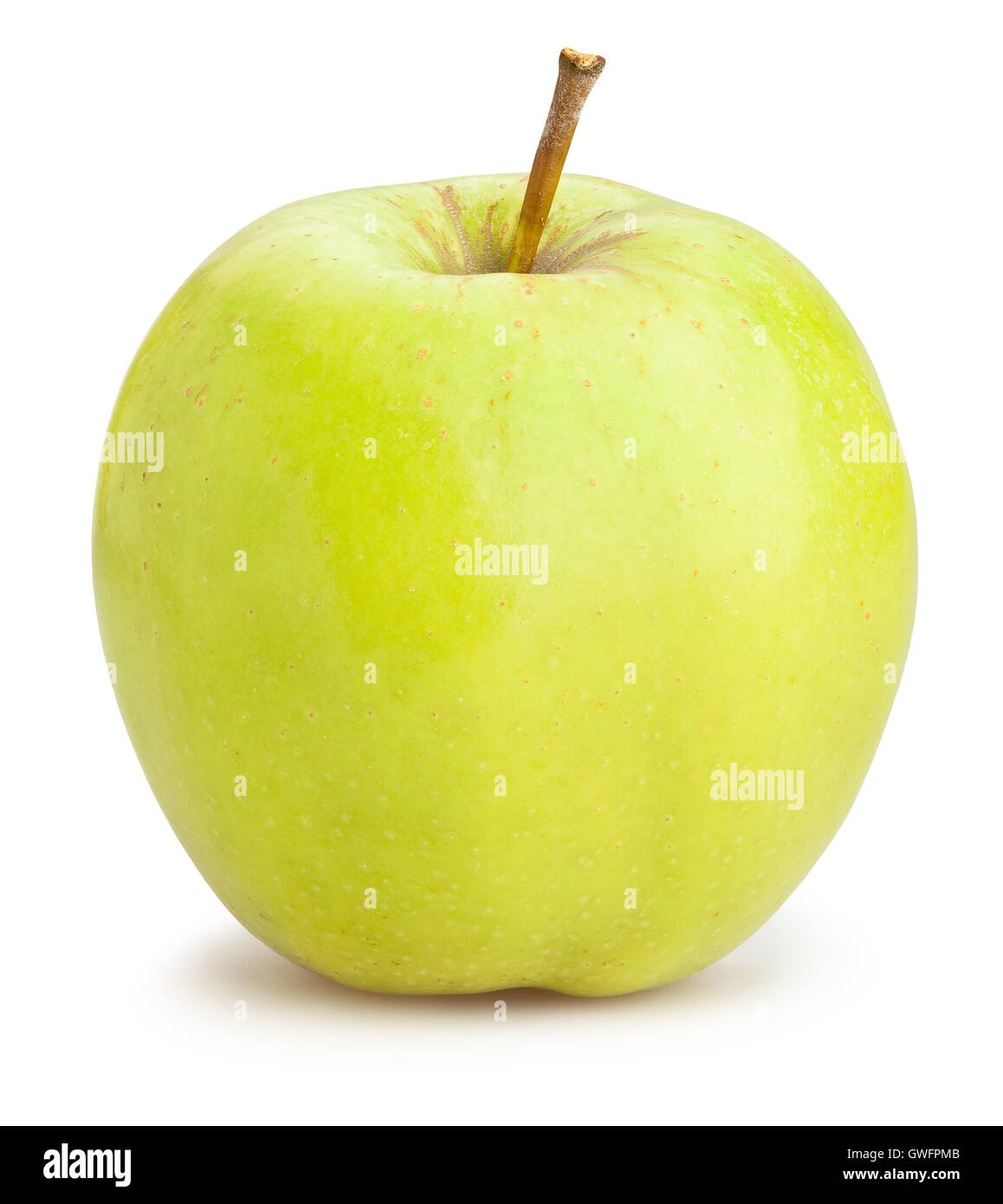grüne Äpfel, isoliert Stockfoto