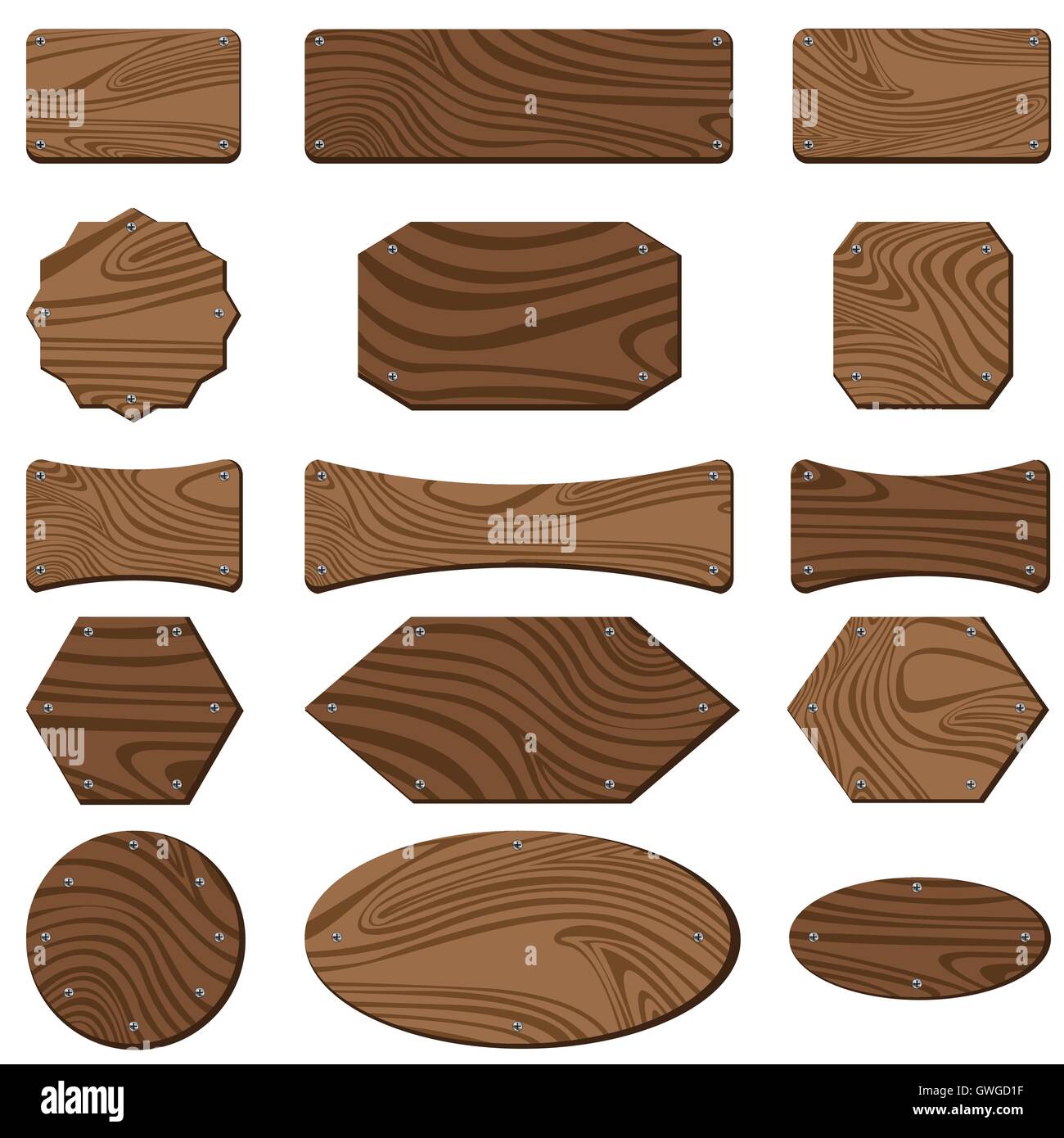 aus Holz, Vektor, Abbildung, Hintergrund, Holz, Zeichen, Textur, Design, Parkett, isoliert, weißes, Mauer, leer, hängend, Oberfläche Stock Vektor