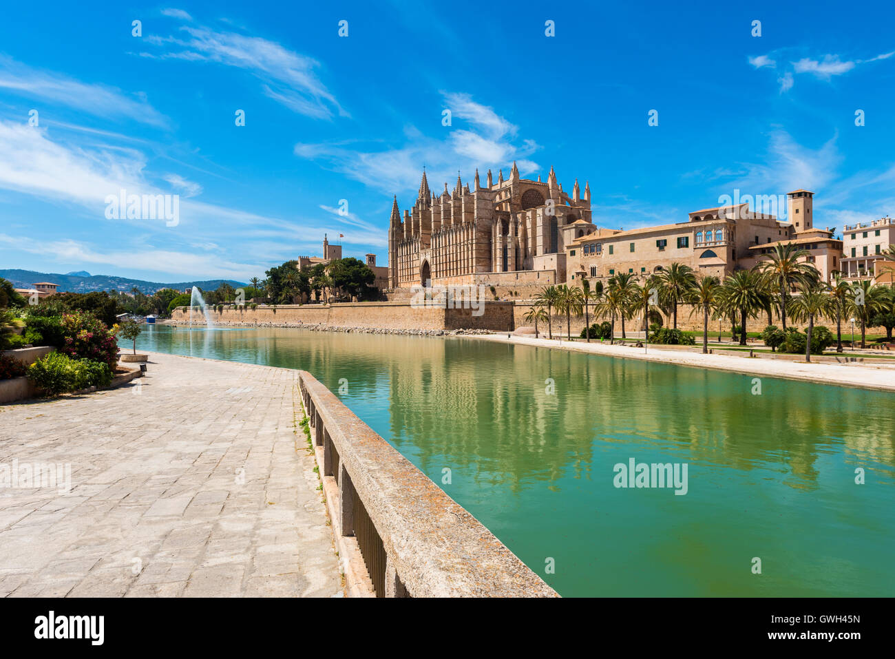 Kathedrale von Palma De Mallorca, Spanien Stockfoto