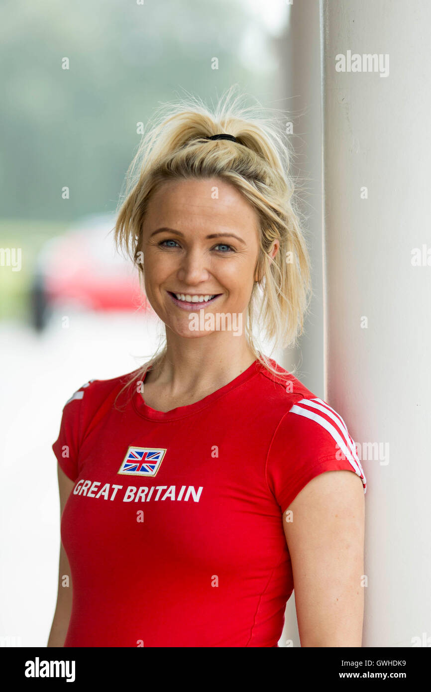 Großbritannien-Eishockey-Spieler Charlotte Hartley Stockfoto