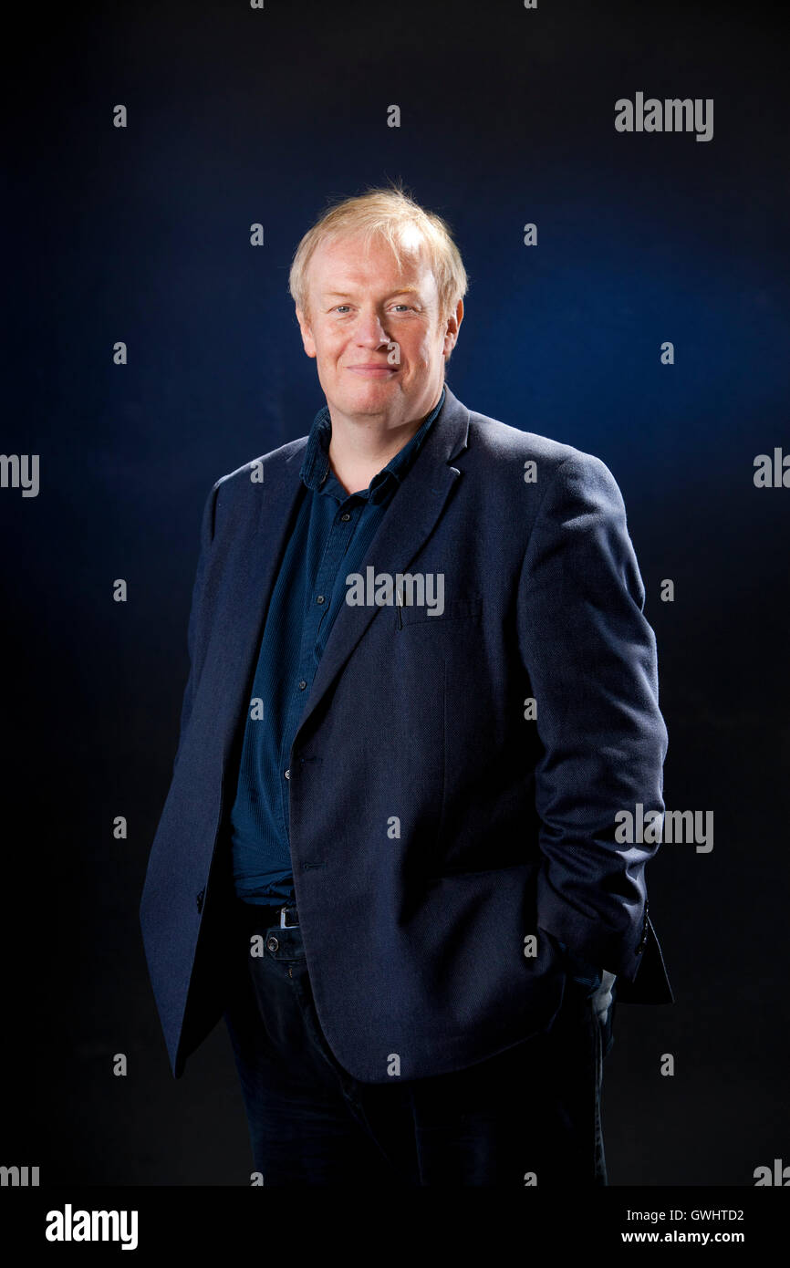 Peter Arnott, den schottischen Dramatiker und Romancier, auf dem Edinburgh International Book Festival. Edinburgh, Schottland. 29. August 2016 Stockfoto