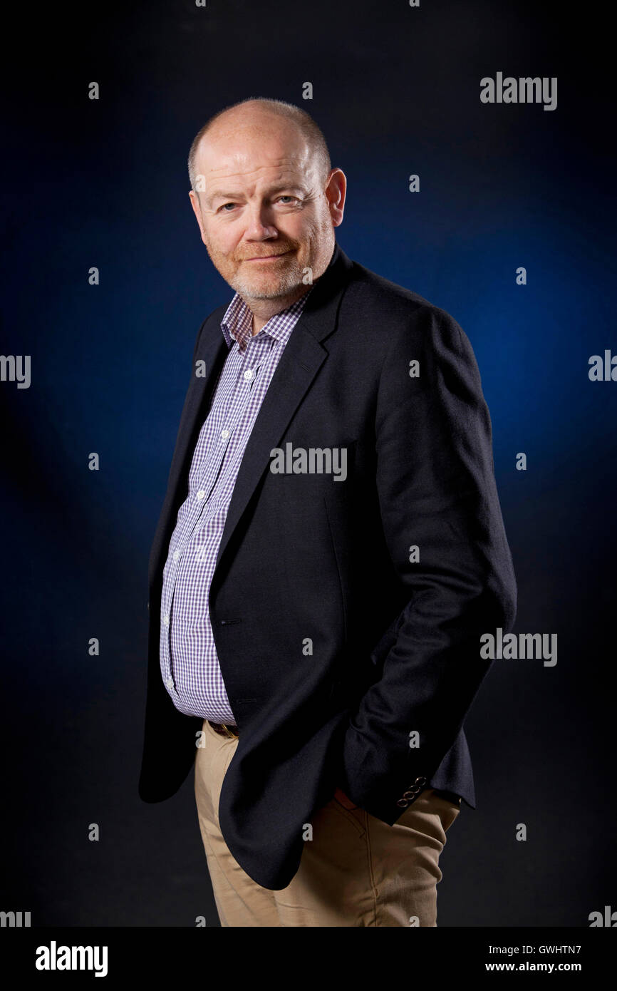 Mark Thompson, CEO der New York Times und ehemaliger Generaldirektor der BBC, auf dem Edinburgh International Book Festival. Edinburgh, Schottland. 29. August 2016 Stockfoto