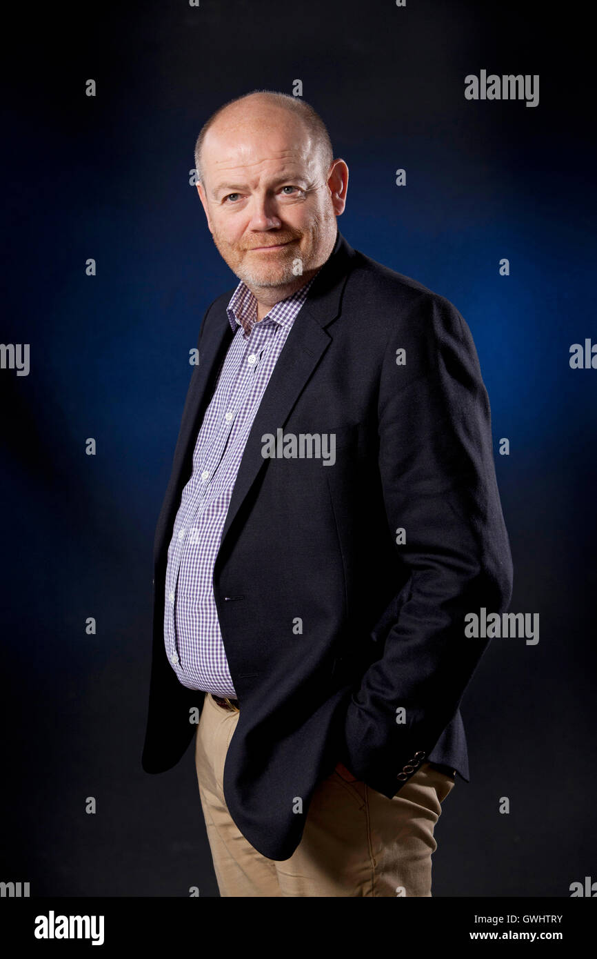 Mark Thompson, CEO der New York Times und ehemaliger Generaldirektor der BBC, auf dem Edinburgh International Book Festival. Edinburgh, Schottland. 29. August 2016 Stockfoto