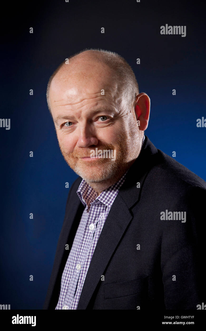 Mark Thompson, CEO der New York Times und ehemaliger Generaldirektor der BBC, auf dem Edinburgh International Book Festival. Edinburgh, Schottland. 29. August 2016 Stockfoto