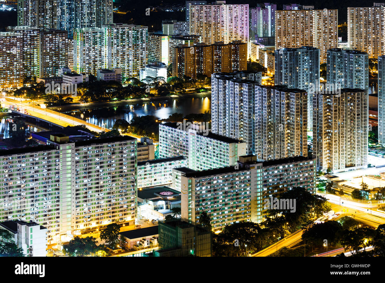 Innenstadt in Hong Kong Stockfoto