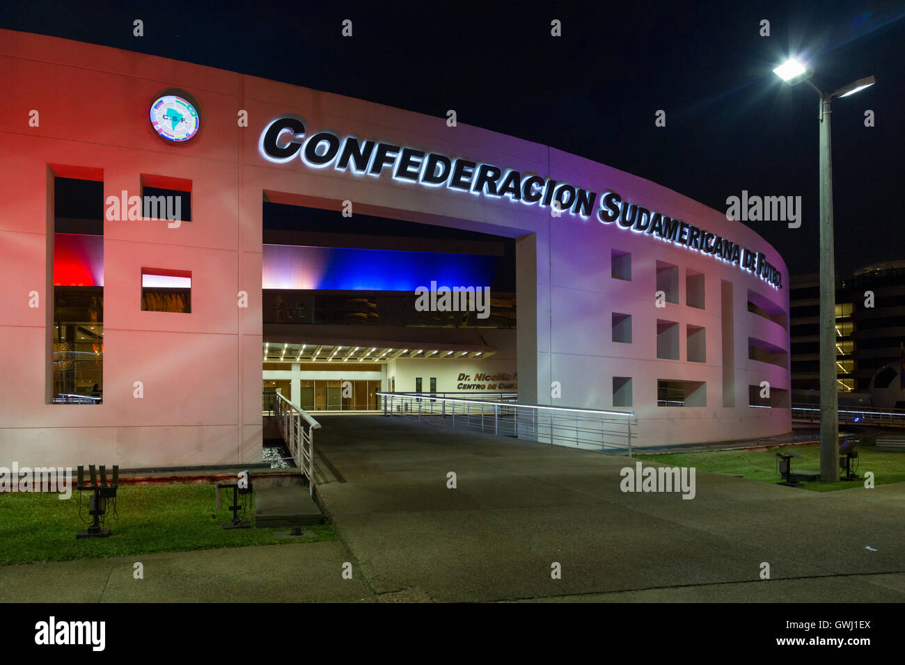 CONMEBOL Convention Center, südamerikanischen Fußball-Konföderation, Luque, Paraguay Stockfoto