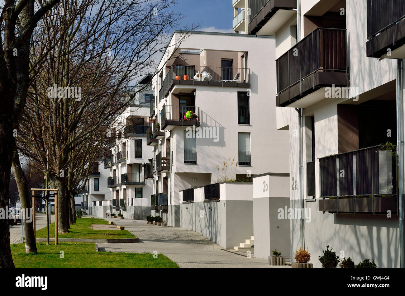 Dresden, Neubauten in der Freiberger Straße, Wilsdruffer Vorstadt Stockfoto