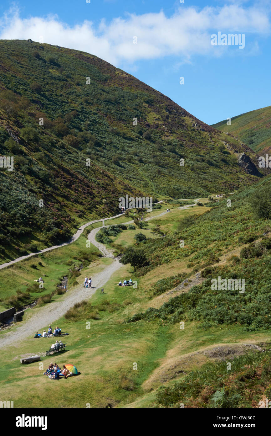 Mill Valley in der Nähe von Kirche Stretton kardieren. UK Stockfoto