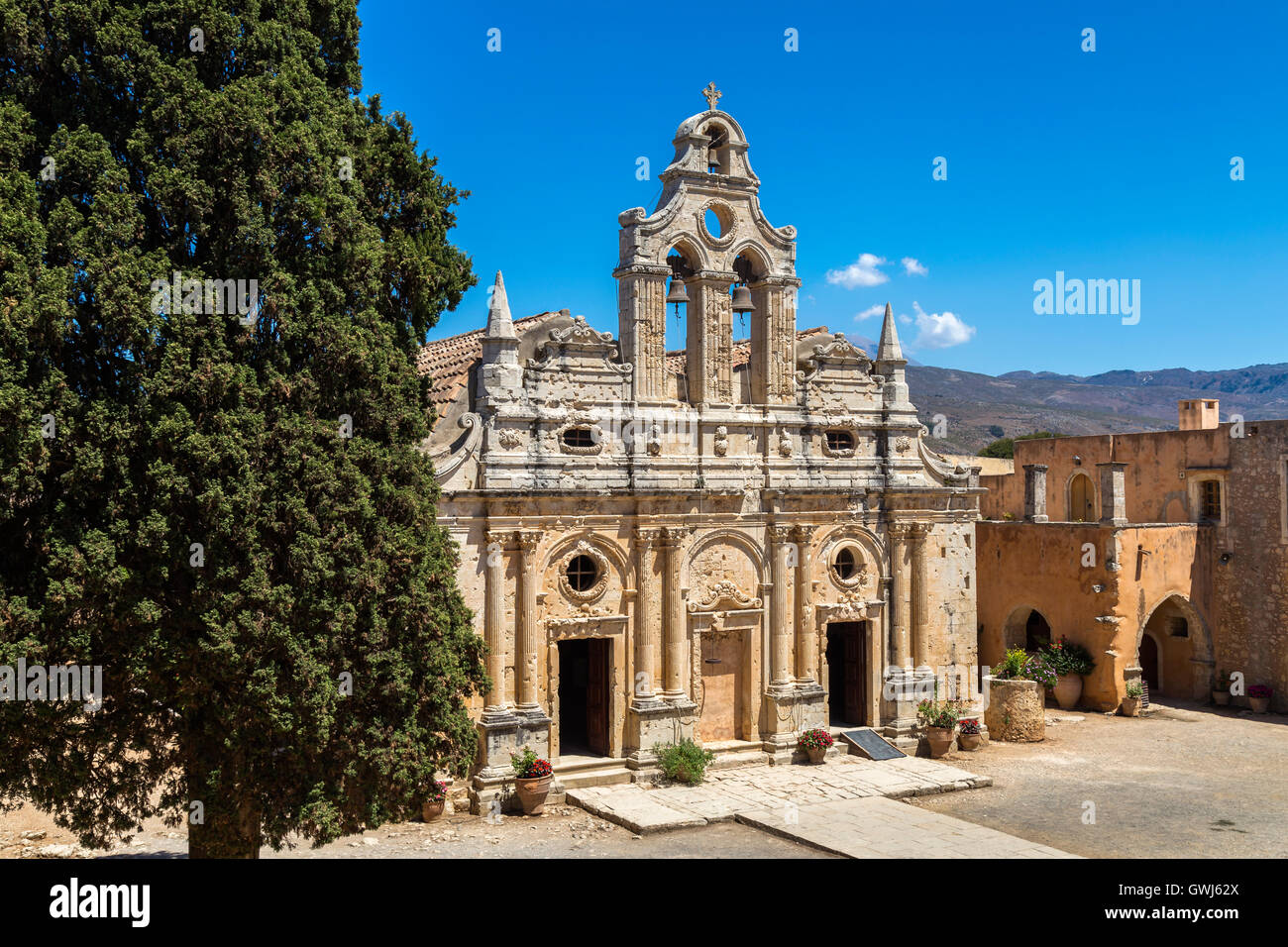 Kloster Arkadi, Crete Stockfoto