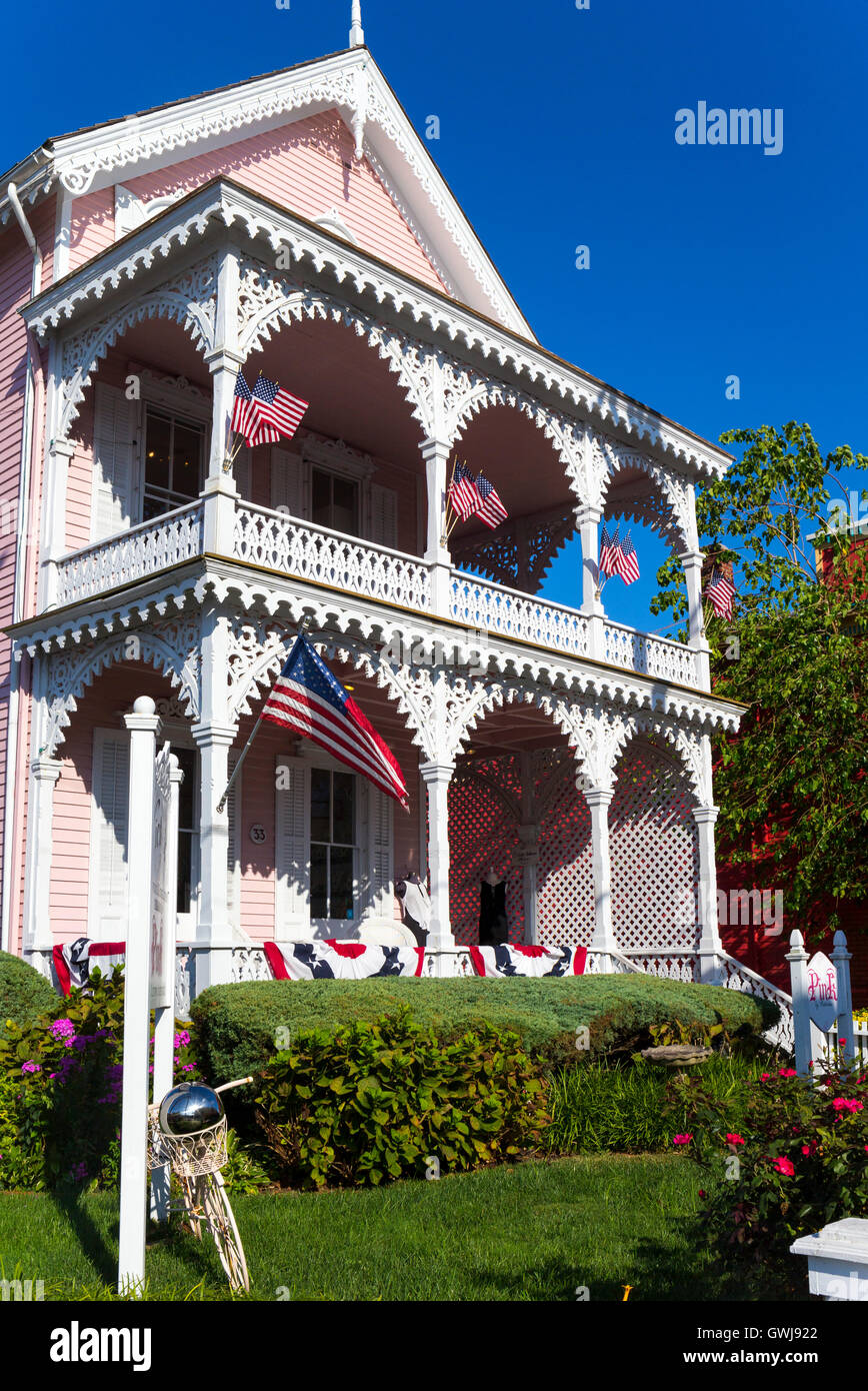 Viktorianisches Haus in Cape kann NJ August 2016 Stockfoto