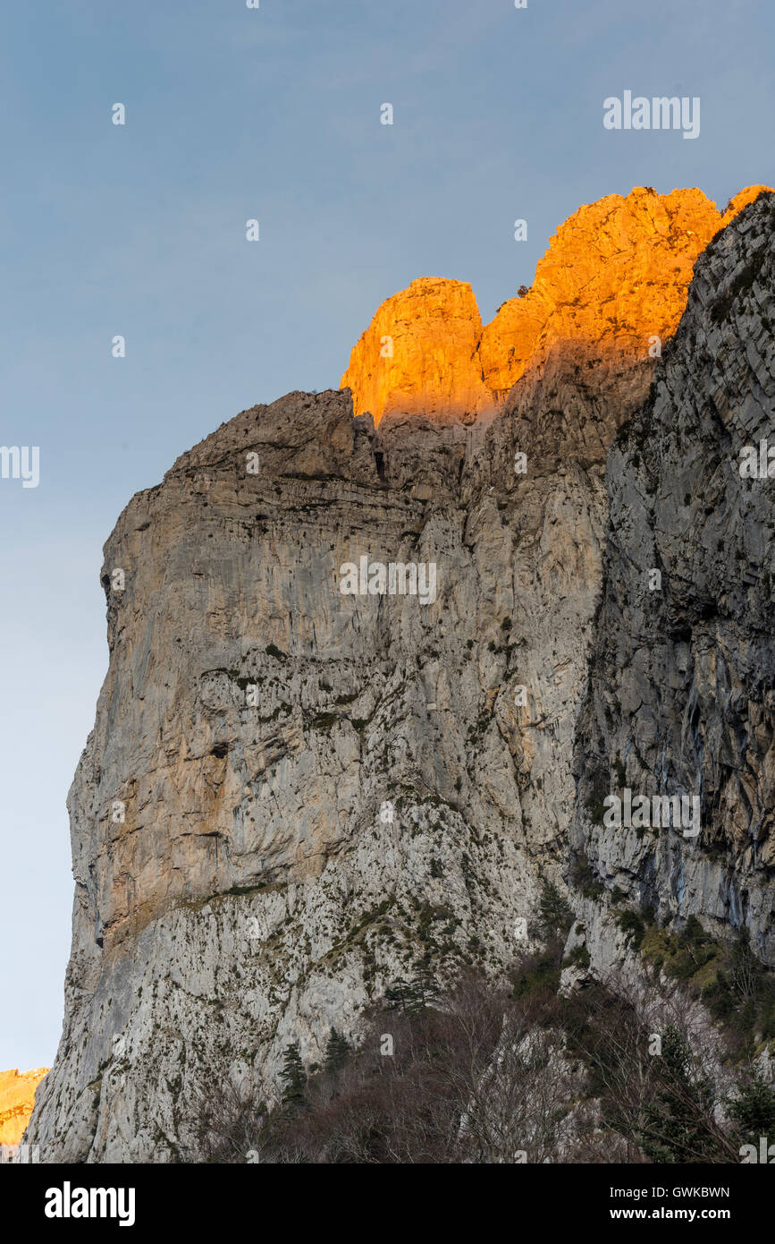 Forca de Alano, Anso Tal Zuriza. Huesca Pyrenäen, Aragon, Spanien Stockfoto