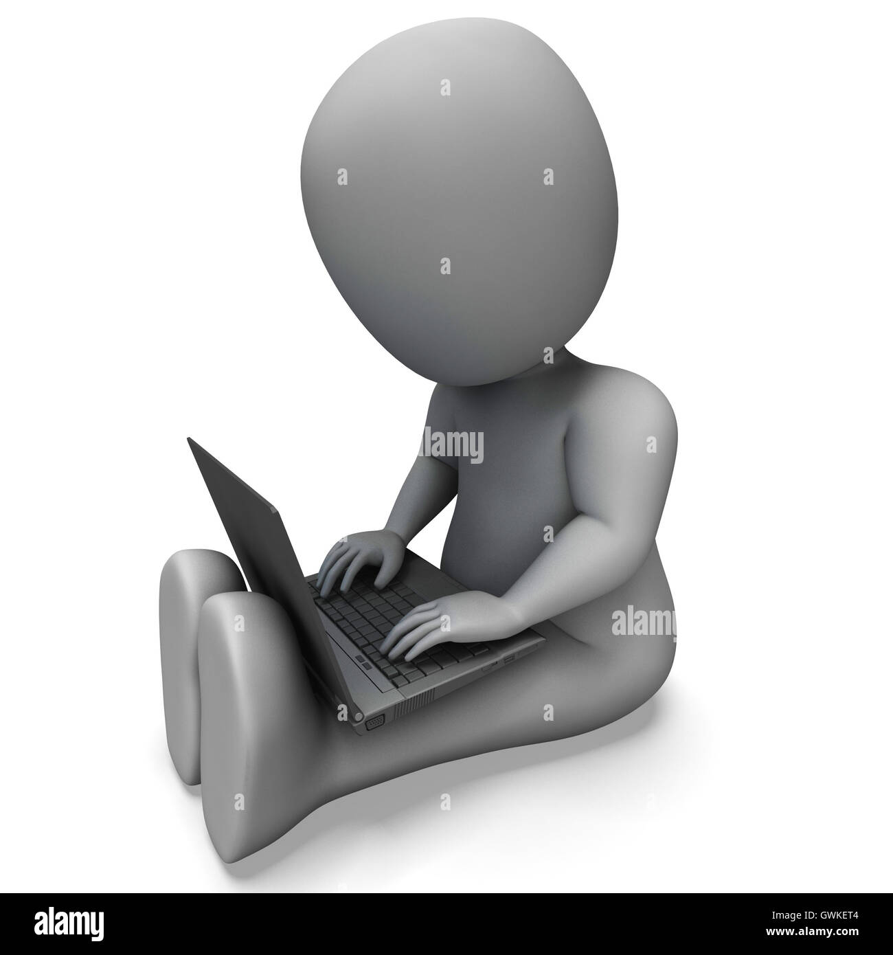 PC-Computer zeigt Surfen Web Online Stockfoto
