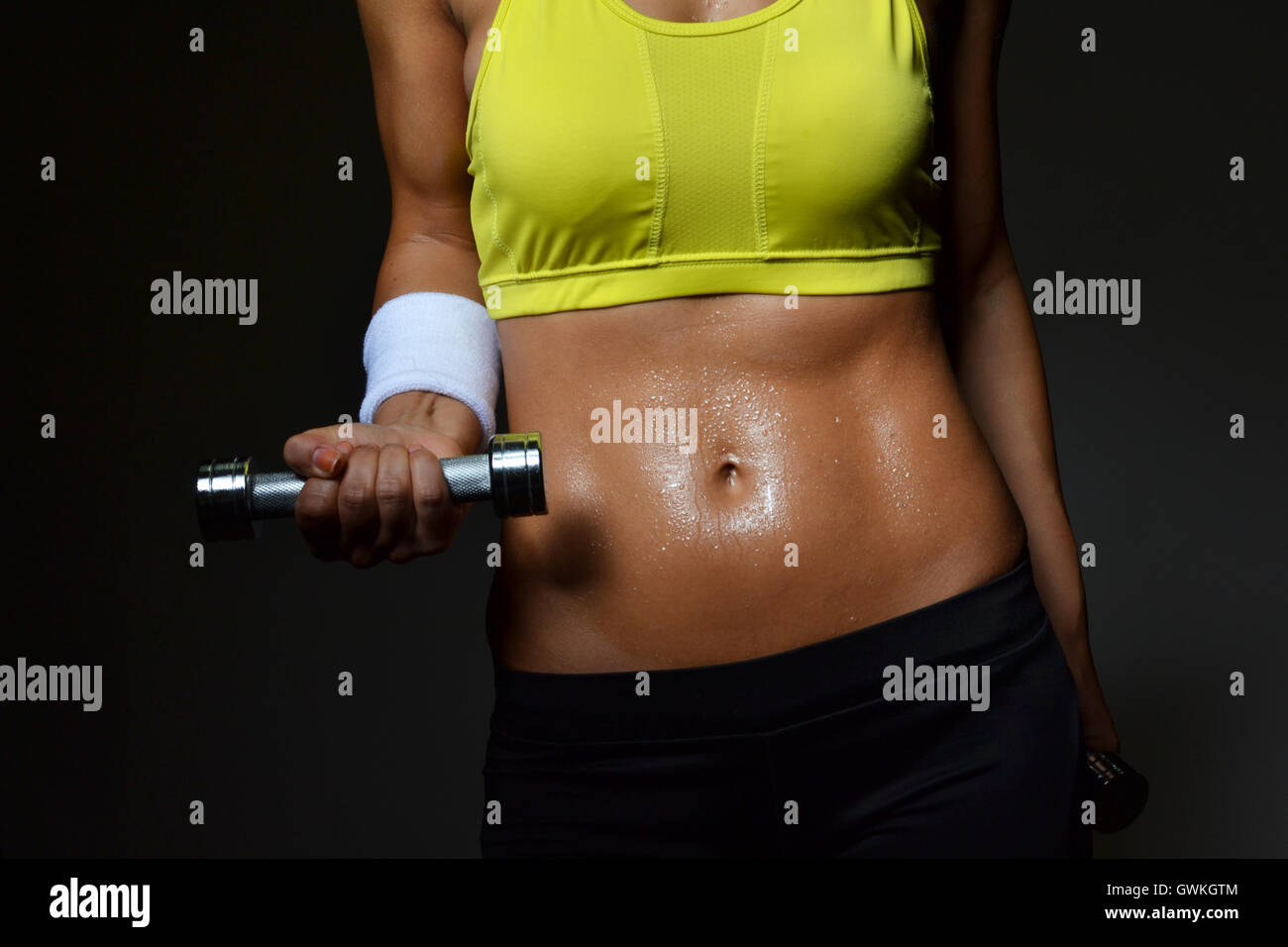 Schöne fitness Frau Stockfoto