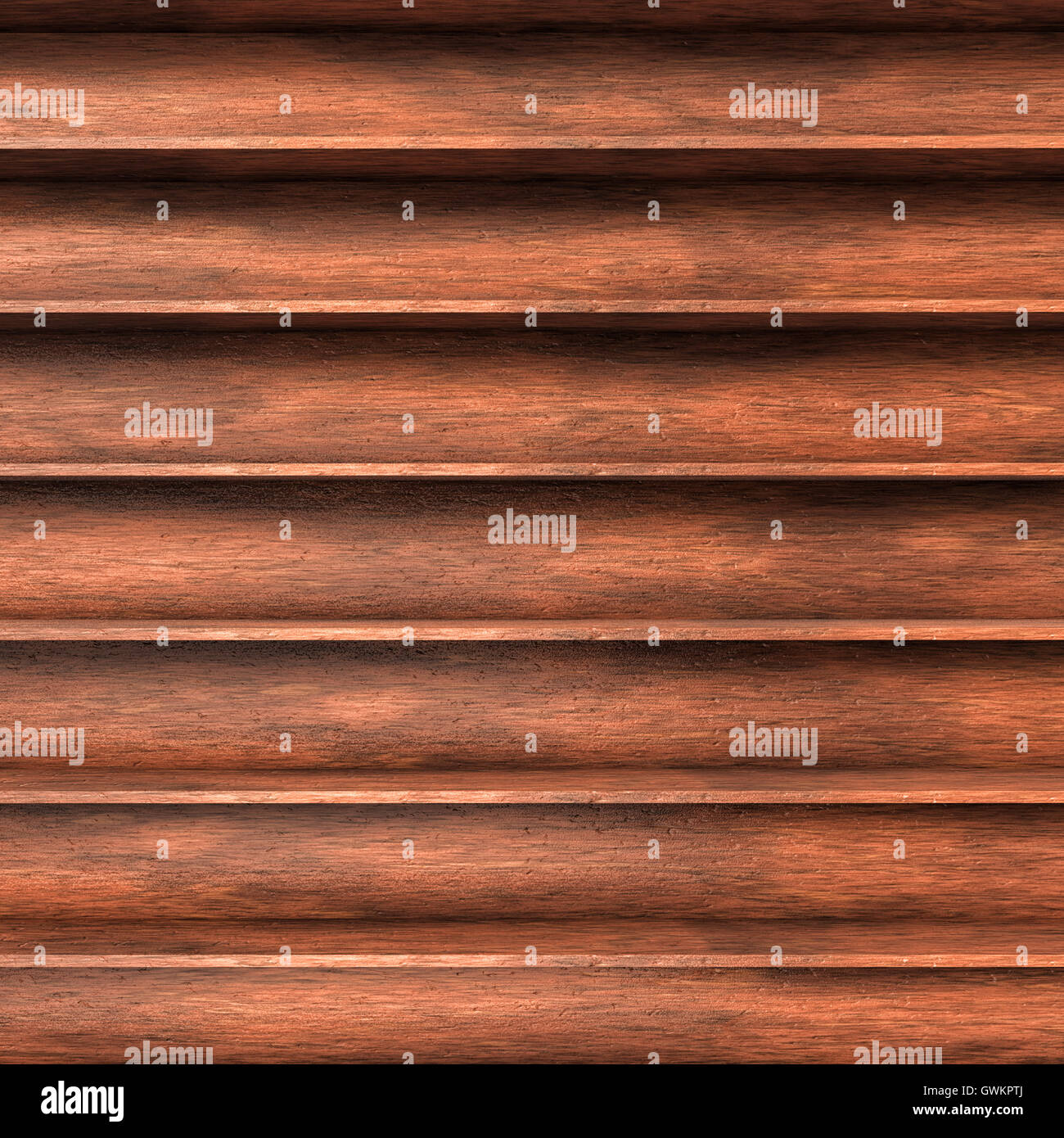 Holz Regale Stockfoto