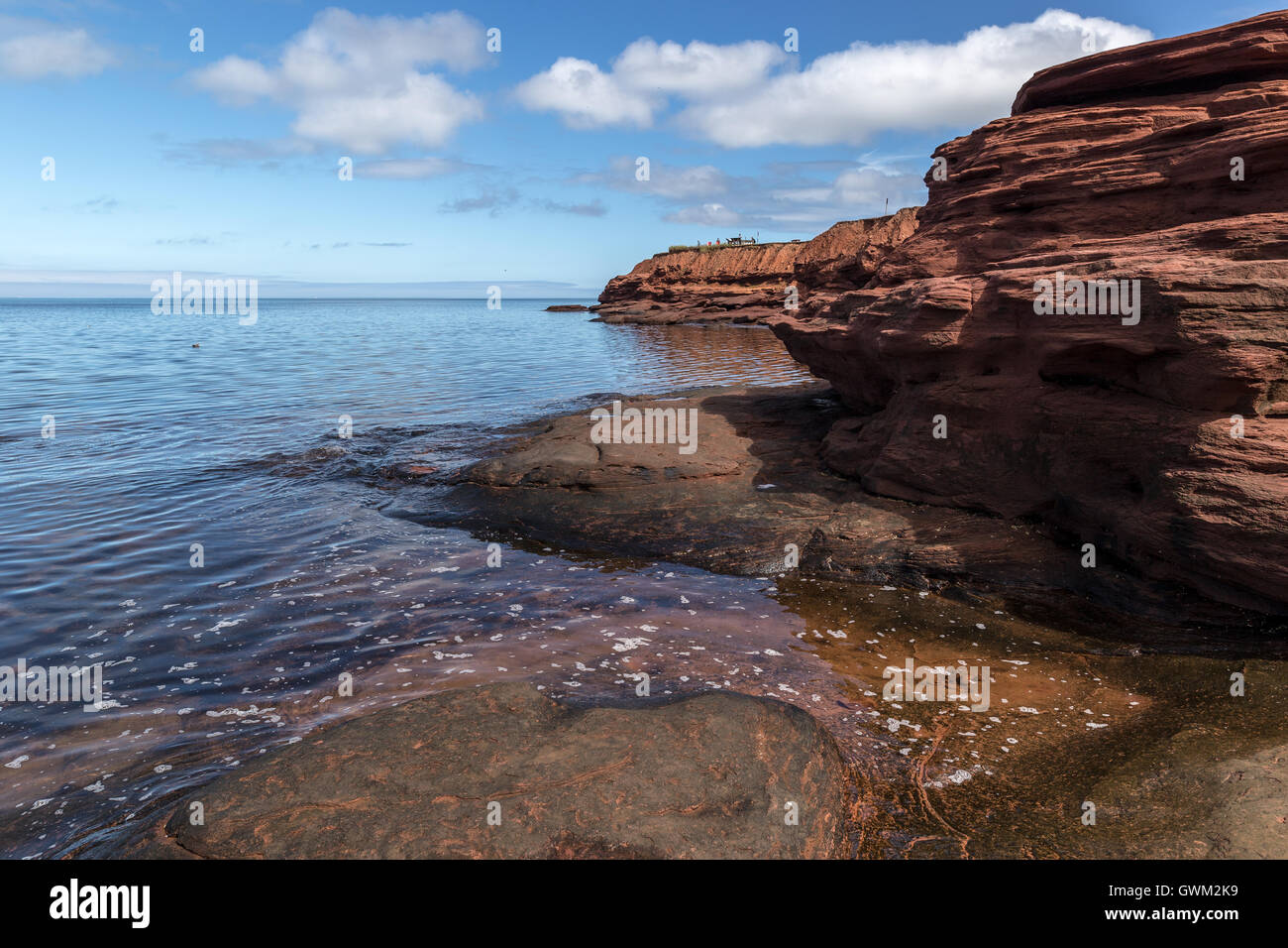 Strände und Küsten von Prince Edward Island. Sankt-Lorenz-Golf. Stockfoto