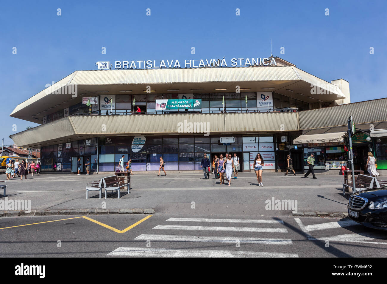 Hauptbahnhof, Bratislava, Slowakei, Europa Stockfoto