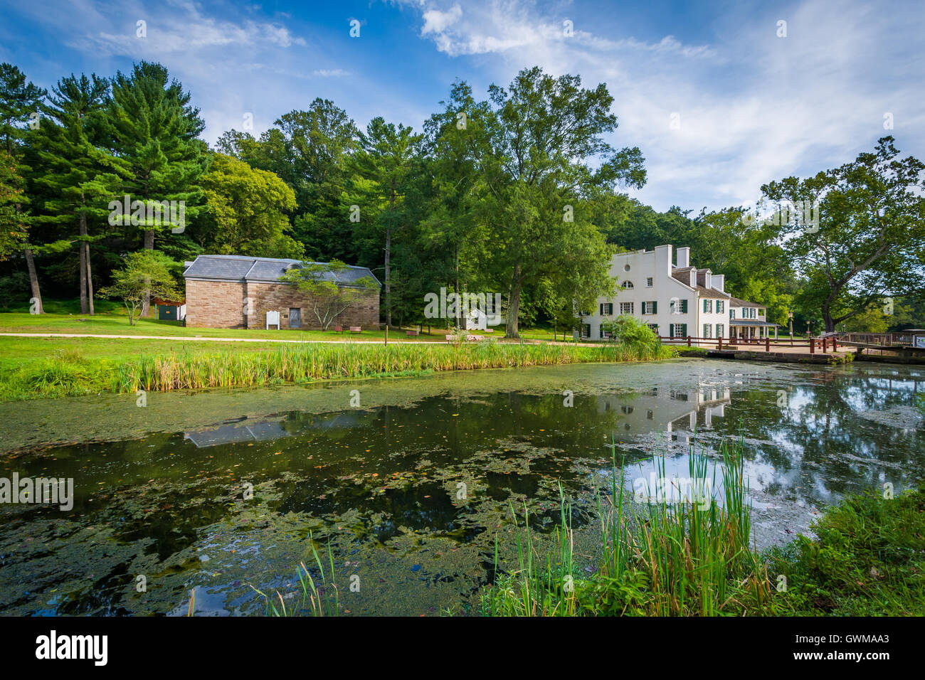 C & O Kanal, Chesapeake & Ohio Canal nationaler historischer Park, Maryland. Stockfoto