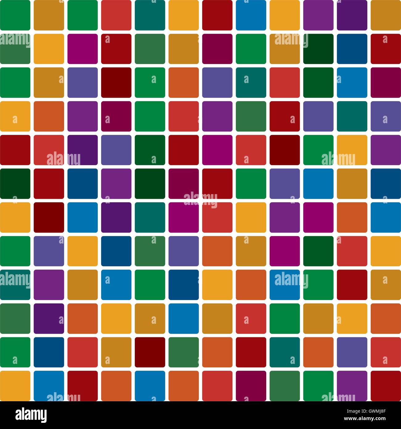 Polychromatische Mosaik. Farbe hell dekorativer Hintergrund-Vektor-Illustration. Stock Vektor