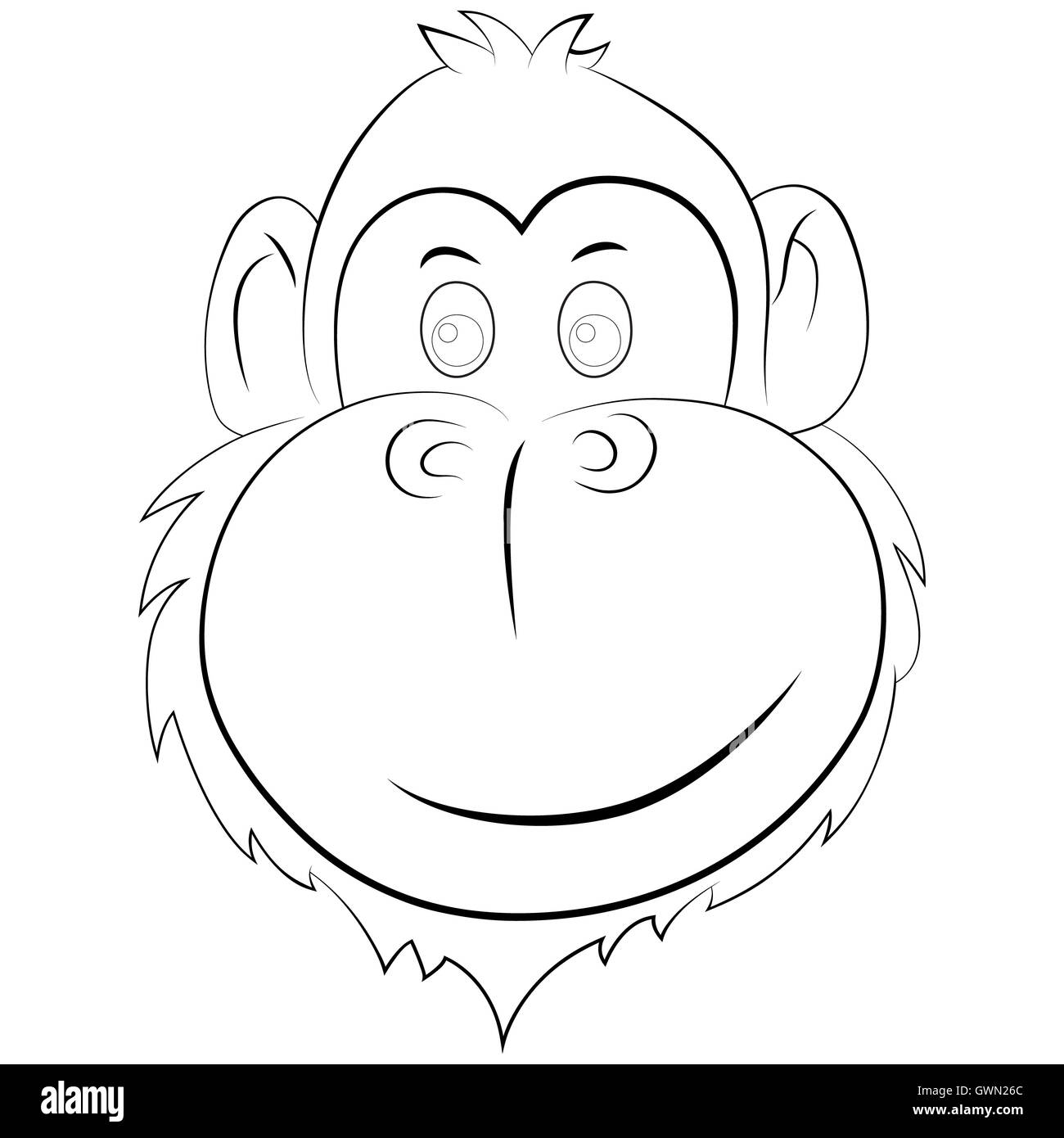 Glückliche Affen Abbildung Stockfoto