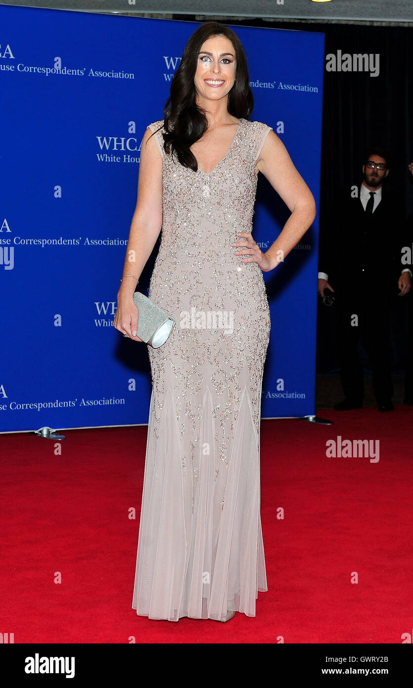 Ashley Spillane kommt für die 2015 White House Correspondents Association Annual Dinner im Washington Hilton Hotel auf Samstag, 25. April 2015. Bildnachweis: Ron Sachs / CNP /MediaPunch Stockfoto