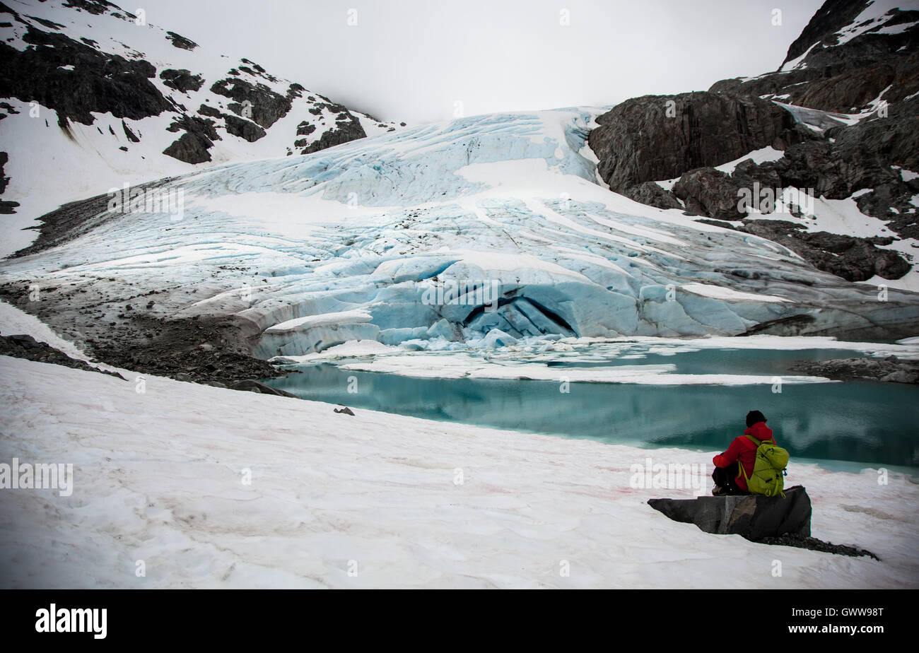 Wedgemount Gletscher Whistler, Britisch-Kolumbien, Kanada Stockfoto