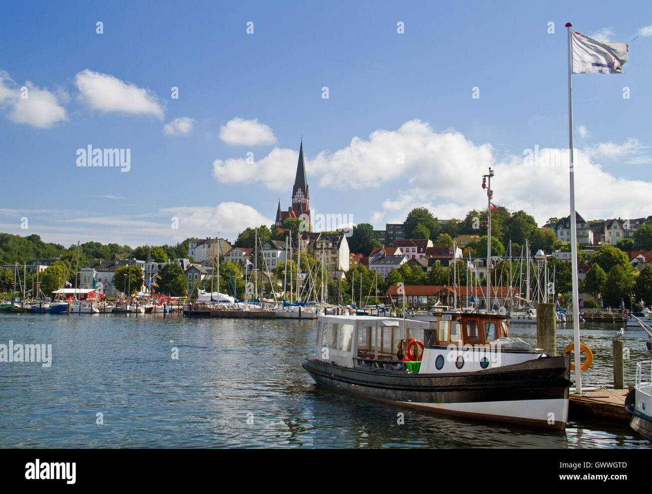 Flensburger Hafen Stockfoto
