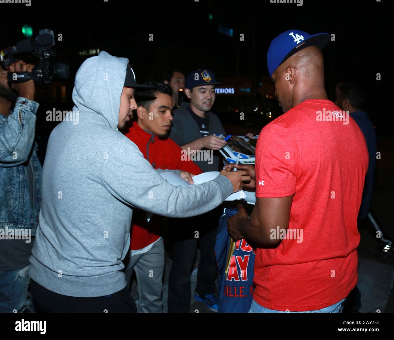 Jamie Foxx verlassen Villa Loung trägt ein T-shirt "Muhammad Ali, Peoples Champ" West Hollywood mit sagen: Jamie Foxx Where: Hollywood, Kalifornien, USA bei: 4. Juni 2016 Stockfoto