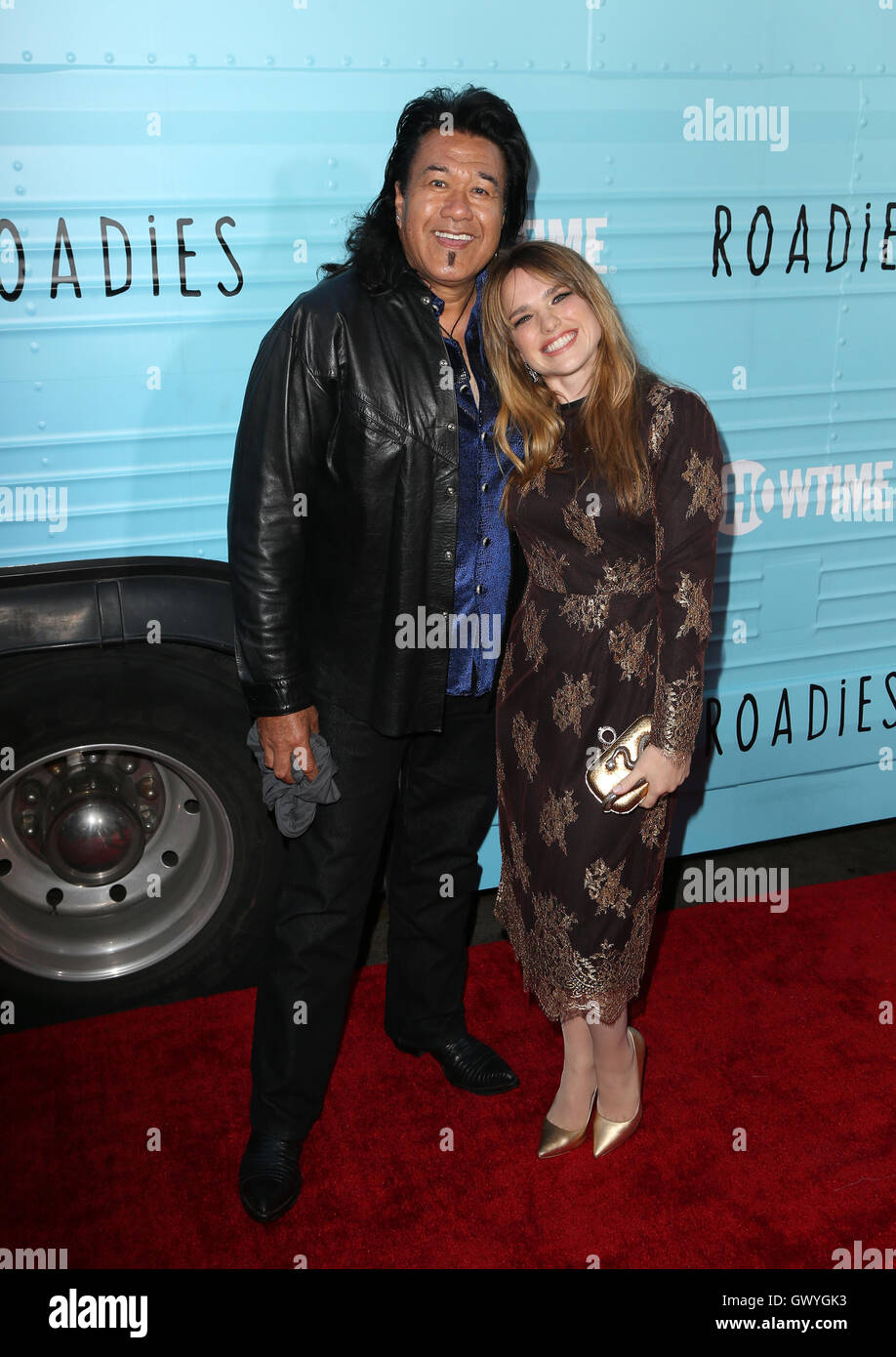 Premiere für Showtime "Roadies" mit: Branscombe Richmond, Jacqueline Byers wo: Los Angeles, California, Vereinigte Staaten von Amerika bei: 7. Juni 2016 Stockfoto