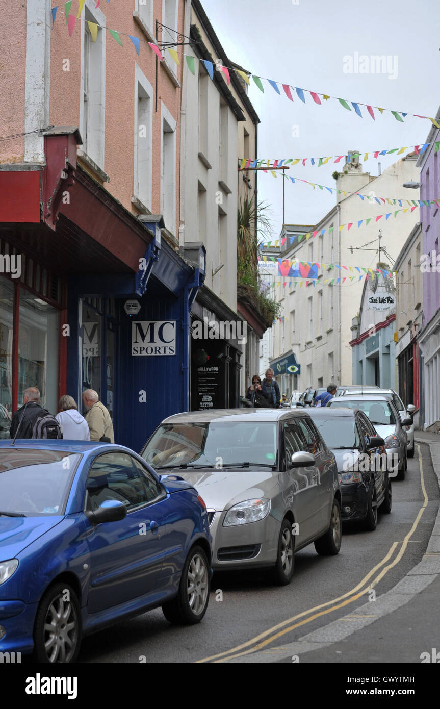 Verkehr in Falmouth, Cornwall Stockfoto