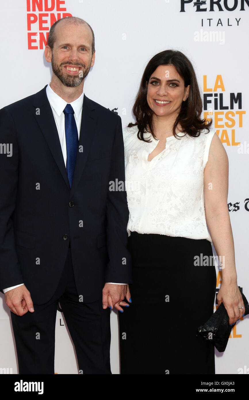 2016 Los Angeles Film Festival 'Beschwört 2' premiere beim TCL Chinese Theater IMAX - Ankünfte Featuring: David Leslie Johnson, Frau wo: Los Angeles, California, Vereinigte Staaten von Amerika bei: 7. Juni 2016 Stockfoto