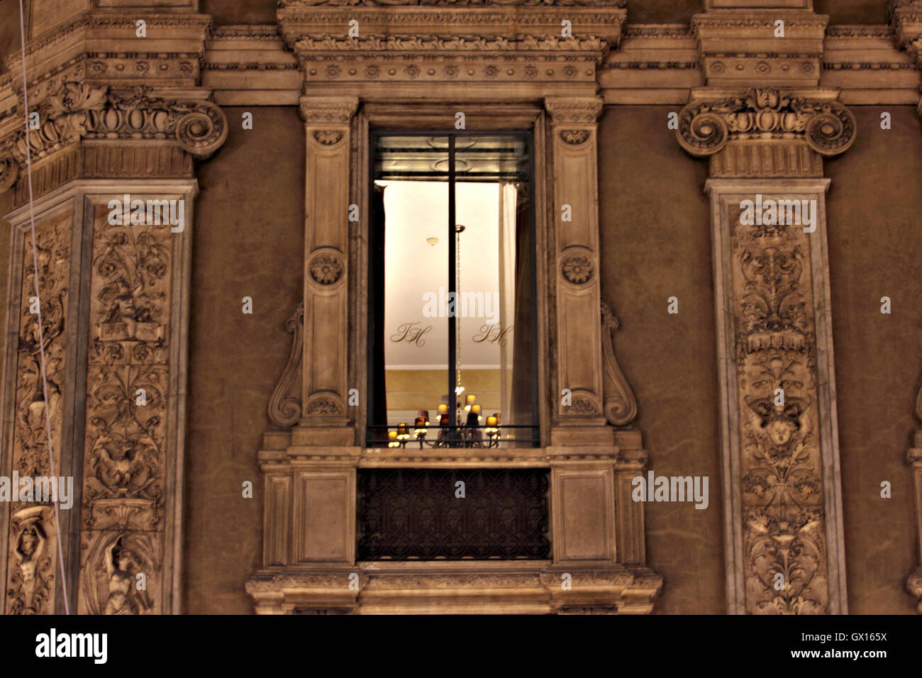 Ein Detail der Galleria Vittorio Emanuele, Mailand, Italien Stockfoto