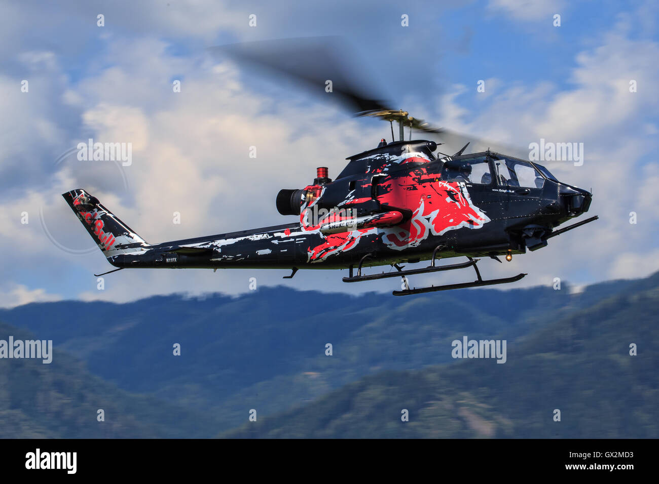 Hubschrauber Bell AH-1 s COBRA bei Airpower in Zeltweg, Österreich Stockfoto
