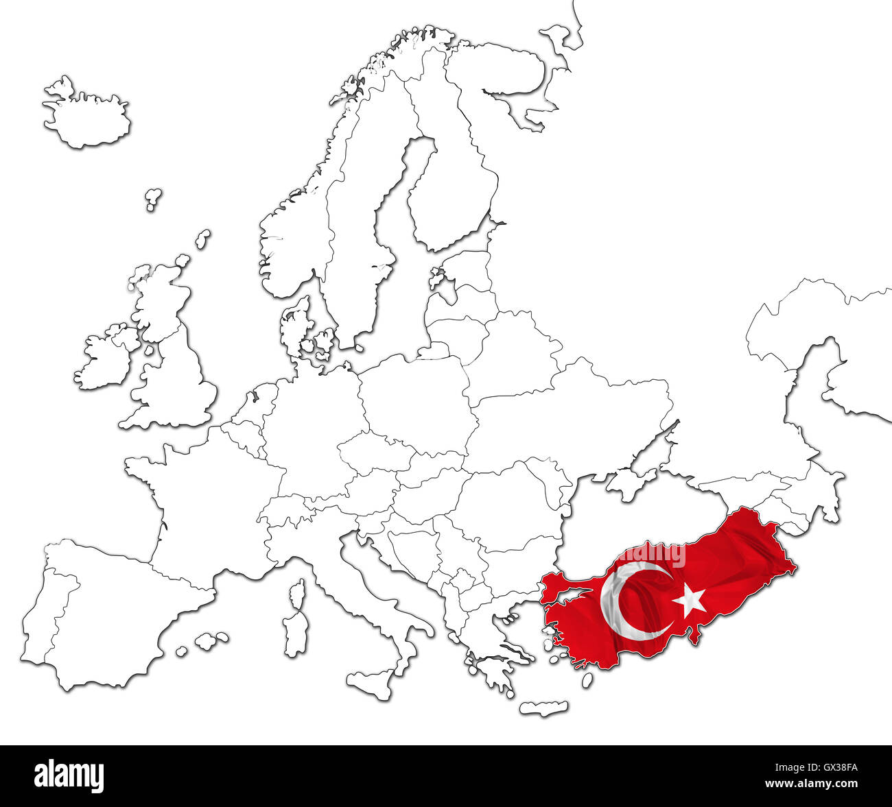 Europäische union karte türkei -Fotos und -Bildmaterial in hoher