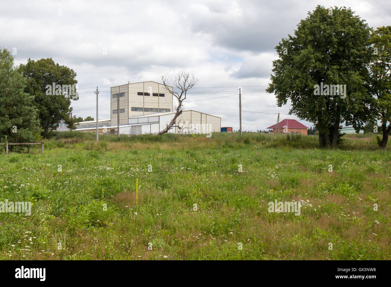 Landwirtschaftlichen Industriegebäude Stockfoto