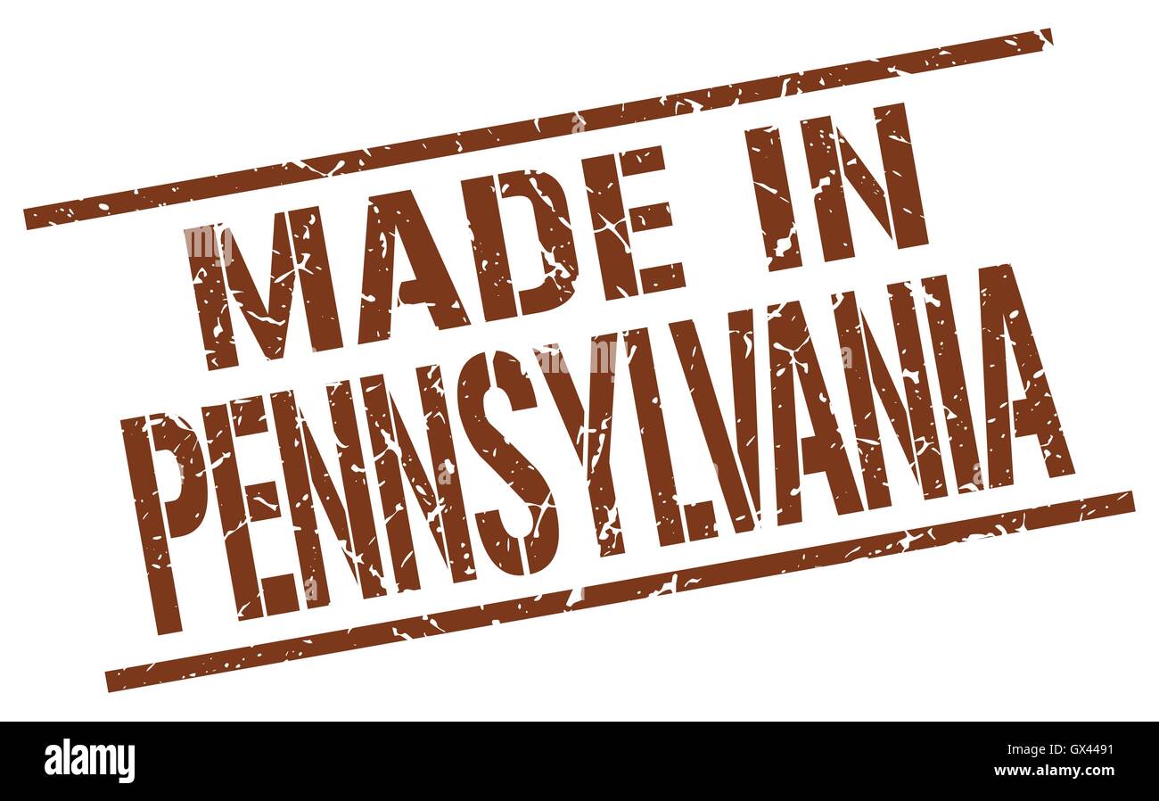 in Pennsylvania Stempel gemacht Stock Vektor