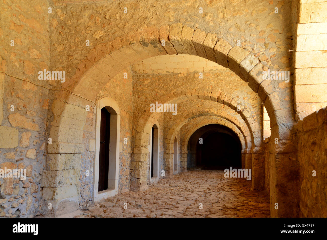 Kloster Arkadi griechischen Kirche Wahrzeichen Architektur detail Stockfoto