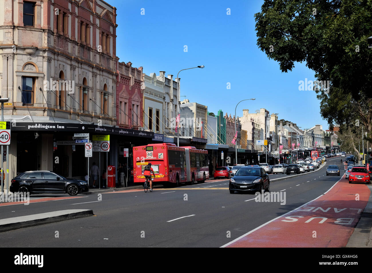 Oxford Street Paddington Sydney Australien 2016 Stockfoto