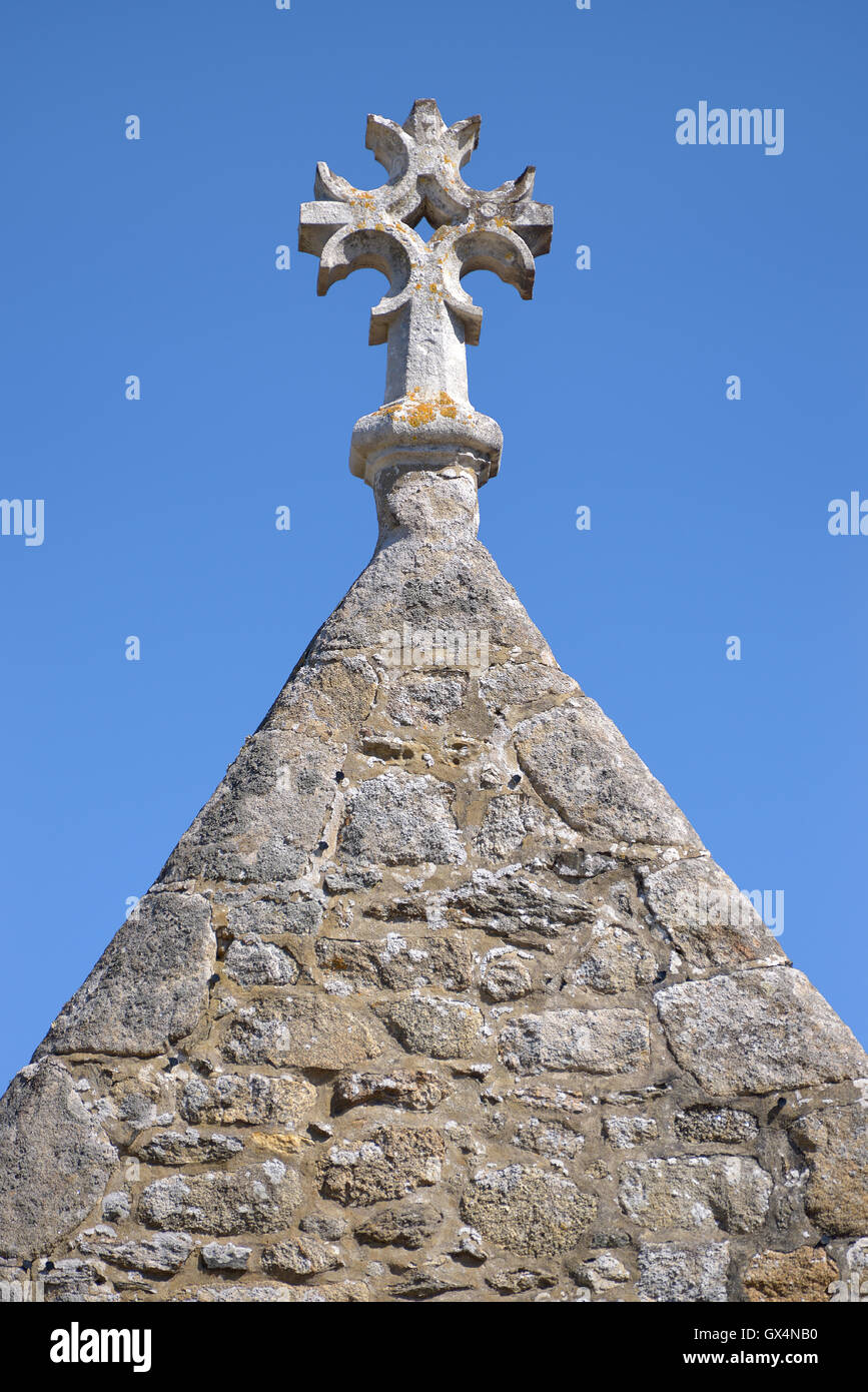 Kreuz der Kapelle von Le Pouliguen in Frankreich Stockfoto