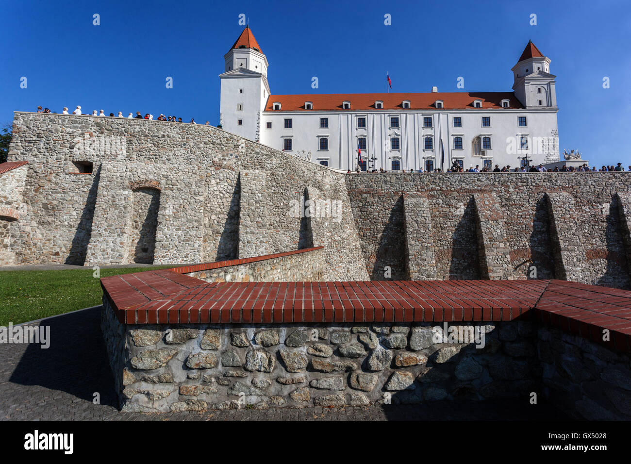 Die Burg von Bratislava, Slowakei Stockfoto
