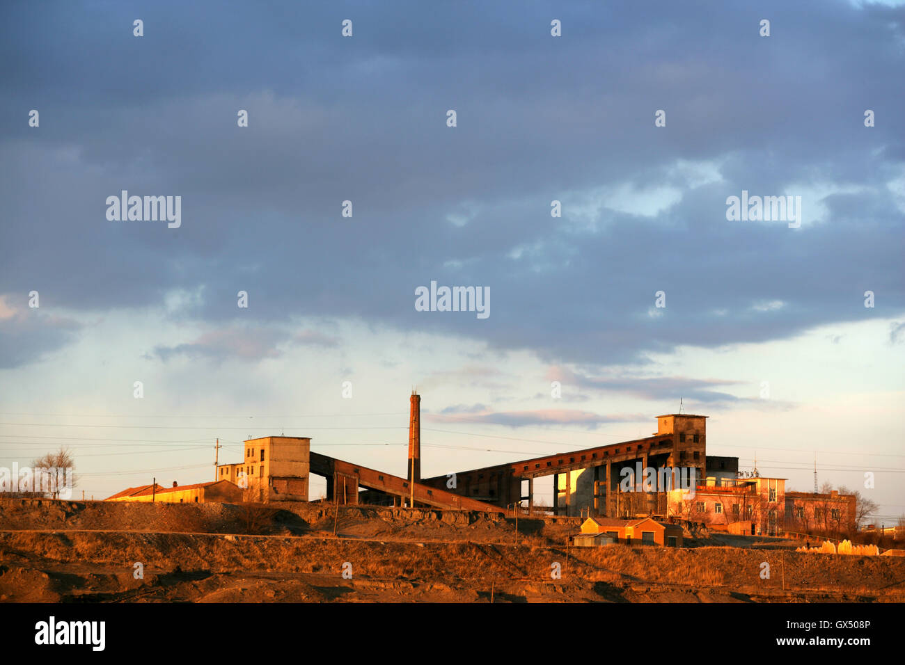 Die Wäscherei in Jalainur, Innere Mongolei, März 2009. Stockfoto